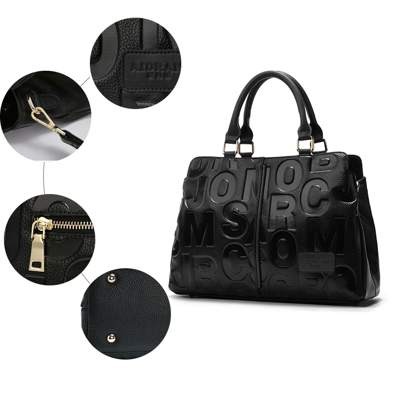 sac pour femme en cuir sac à bandoulière élégant en cuir véritable pour femme, sac à main de grande capacité, grand sac pour femme