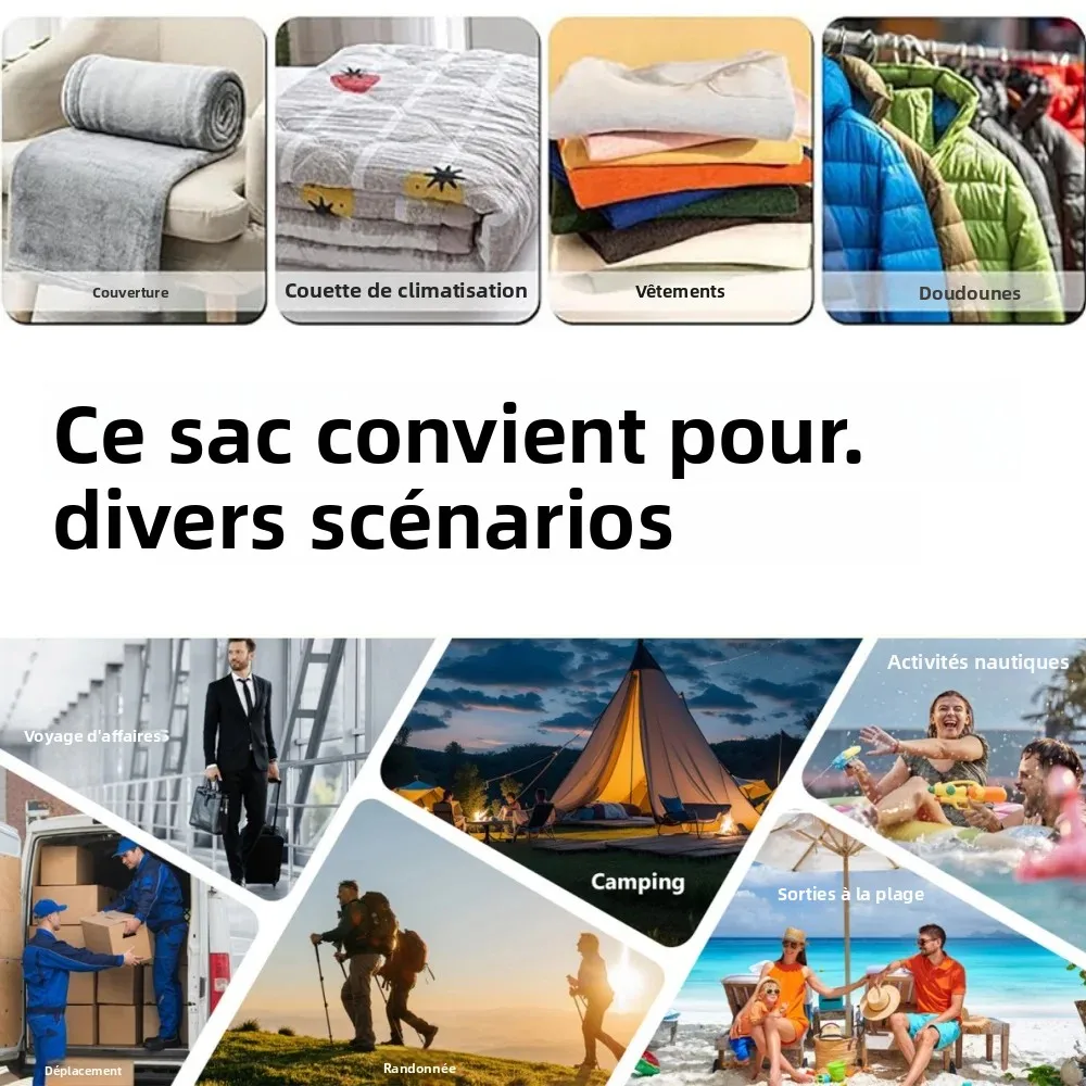 sacs de rangement sous vide, valises essentielles de voyage, organisateur de vêtements, sac d'emballage, accessoires pratiques, cubes d'emballage à compression