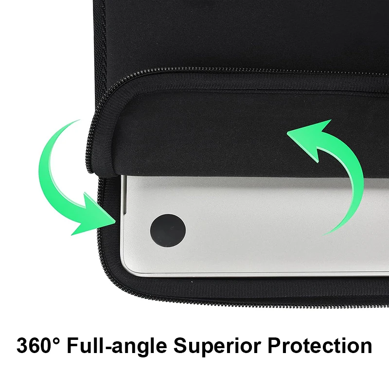 Étui pour ordinateur portable pour macbook air pro 13 14 15.6 xiaomi lenovo asus dell hp, housse pour ordinateur portable 13.3 pouces, étui de protection noir gris