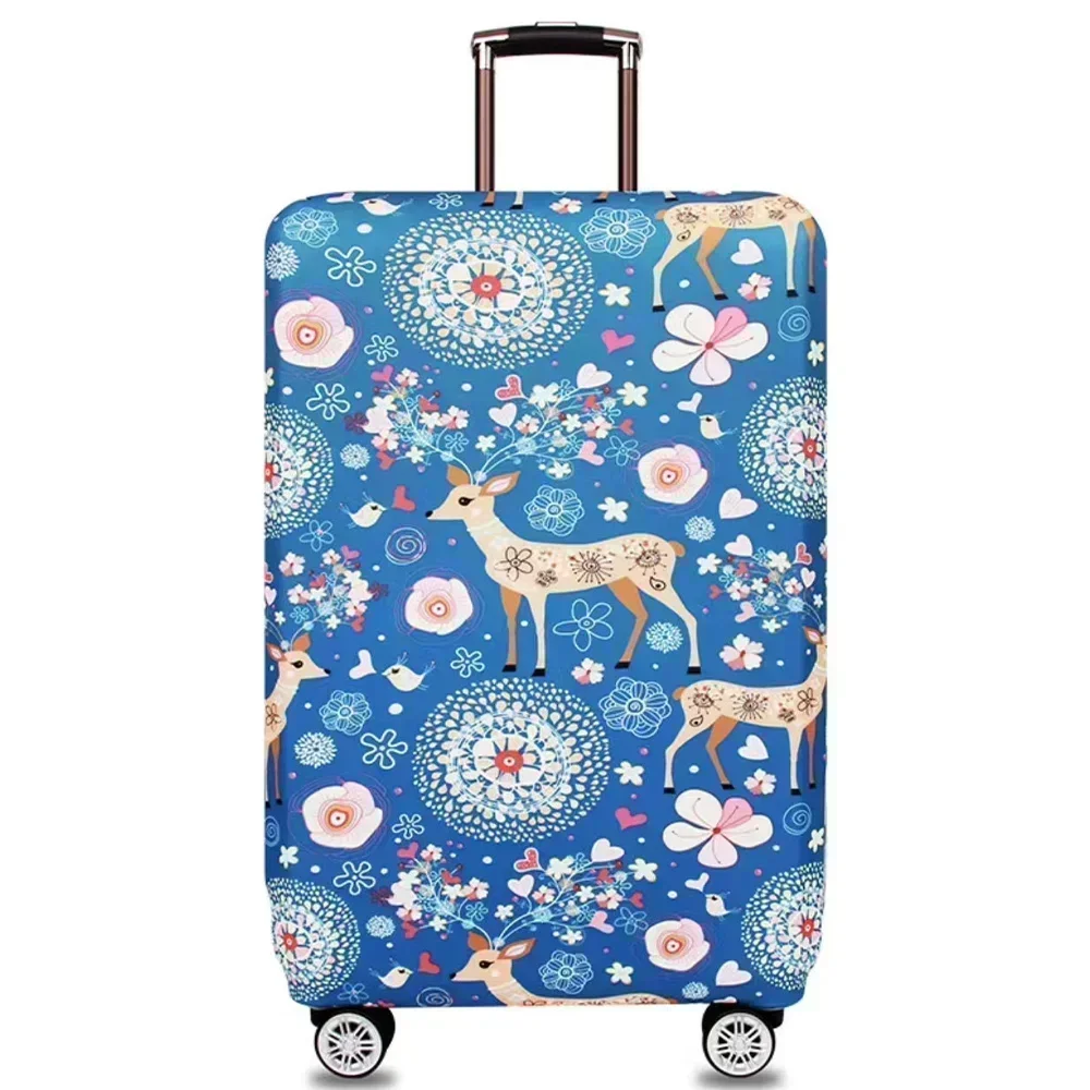 housse de valise cyber style, housse de protection extensible pour bagages, housse anti poussière adaptée à une valise de 18 à 32 pouces