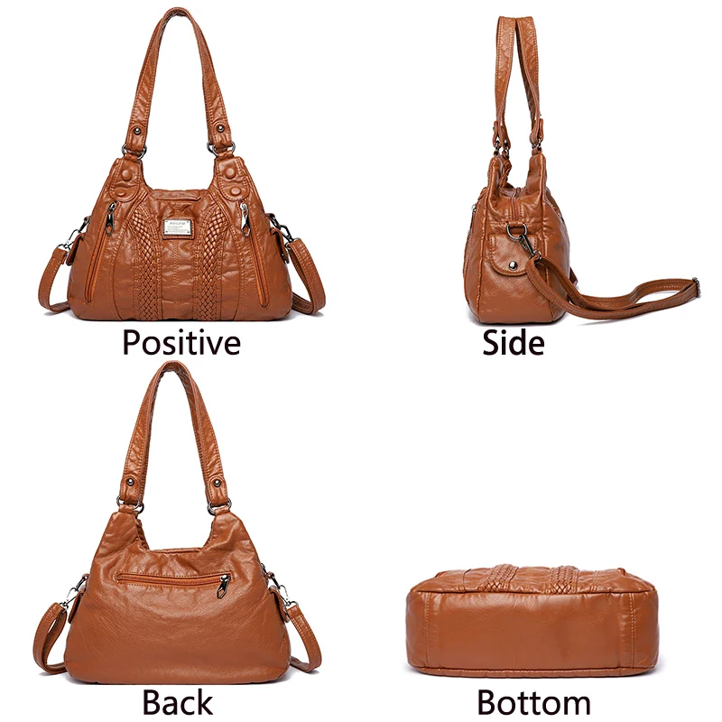 sac à main en cuir pour femme, sacs initiés, sac à bandoulière en peau de mouton véritable, sac messager, fourre tout pour mamans, mode
