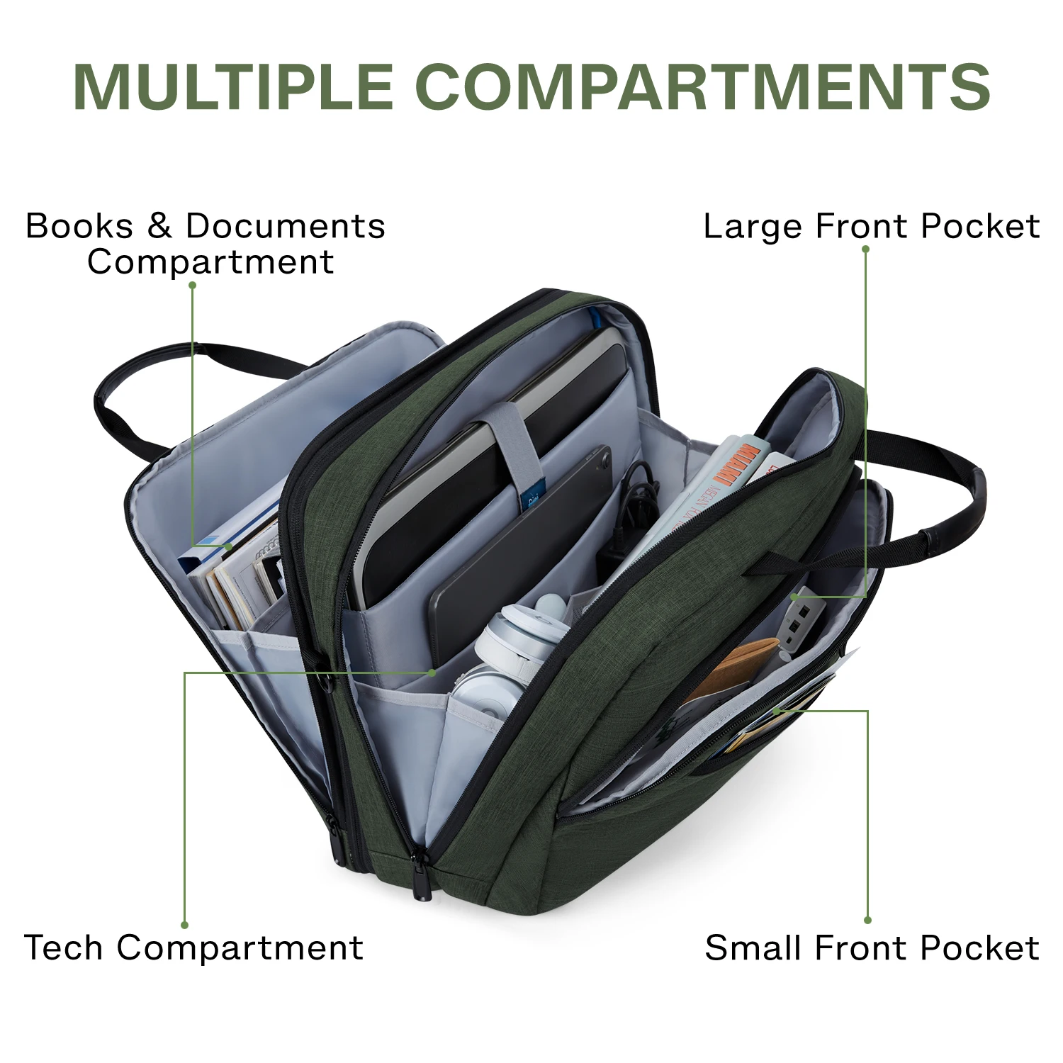 grand sac extensible pour ordinateur portable 17.3 pouces, sacoche étanche pour ordinateur intelligent, à bandoulière, sacoche pour ordinateur portable, porte documents antivol