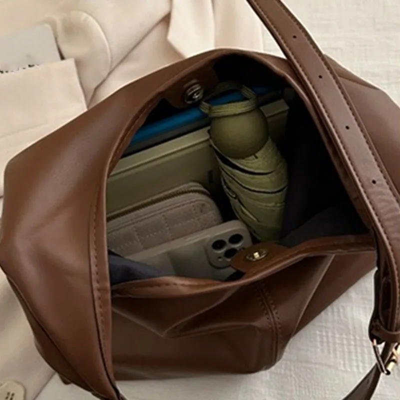 nouveau sac fourre tout main grande capacité femmes sac simple rétro sac à main minimaliste pack connaissement sacs à bandoulière seau fourre tout sac à main