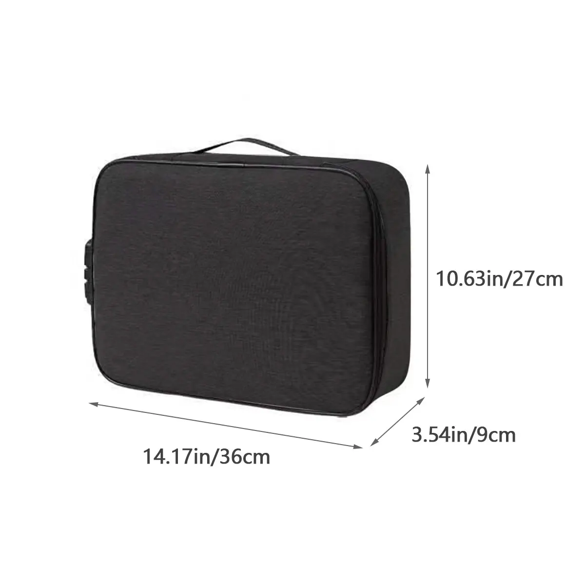 organisateur de documents porte documents 3 couches porte documents hommes femmes sac couverture sac à main passeport maison coffre fort fonctionnel fichier mallette de rangement