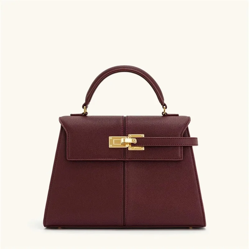 Sac à main femme Elise Designer mode 2025 nouveau sac à main bordeaux grand sac à bandoulière carré sac haut de gamme pour femme