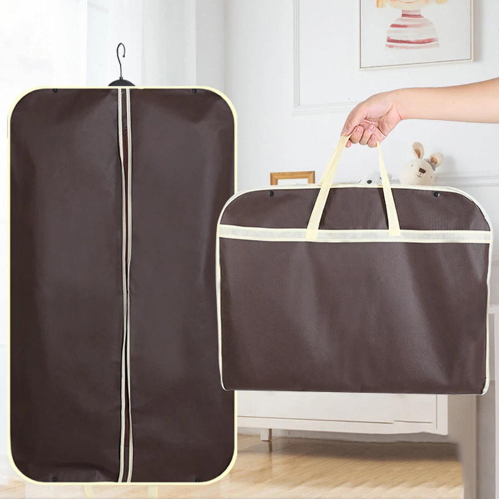 Sac de costume pour vêtements, pour voyage et rangement, avec fermeture éclair et poignées de transport, costumes, robes de smoking, manteaux, protection contre la poussière