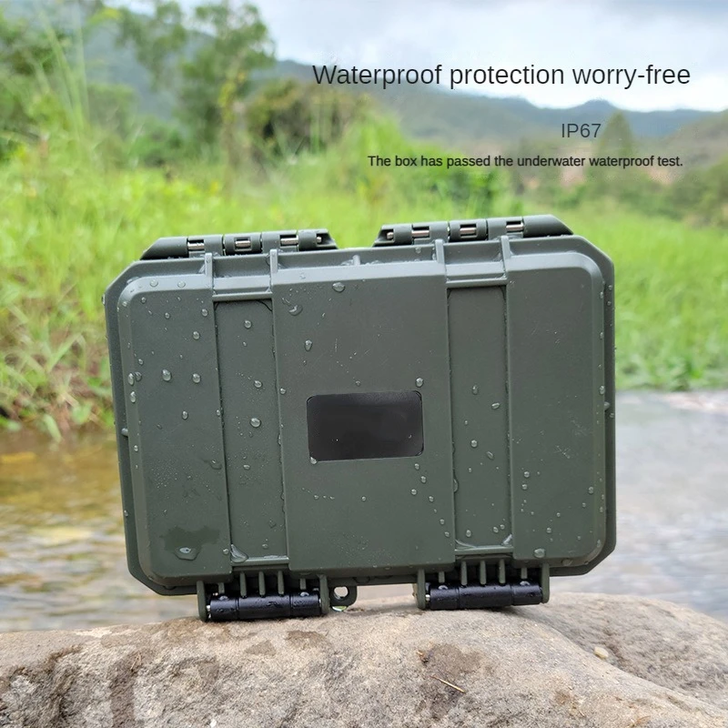 boîte à outils étanche portable, boîtier en plastique rigide, étui rigide professionnel avec valise rigide en mousse, étuis de vol scellés antichoc
