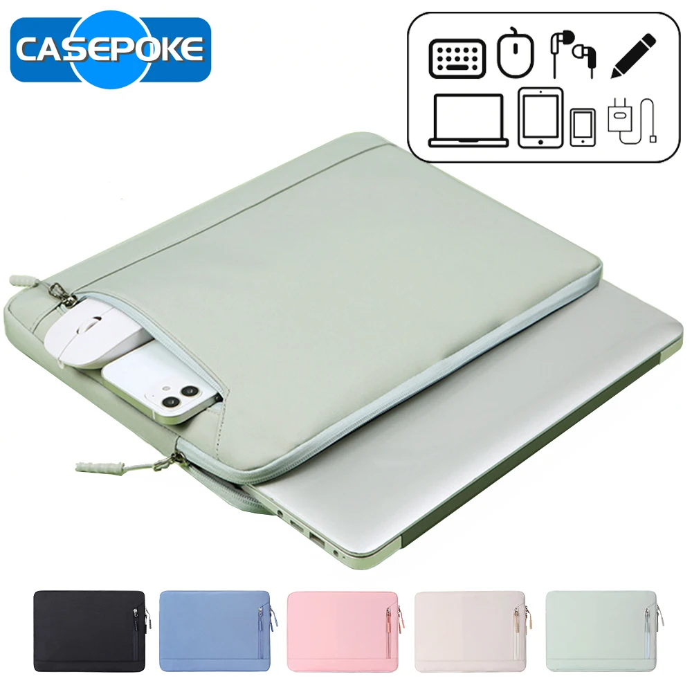 casepoke housse pour ordinateur portable 13.3 14.6 15.6 pouces sac pour ordinateur portable tablette étui étanche pour macbook air pro lenovo hp dell hommes femmes