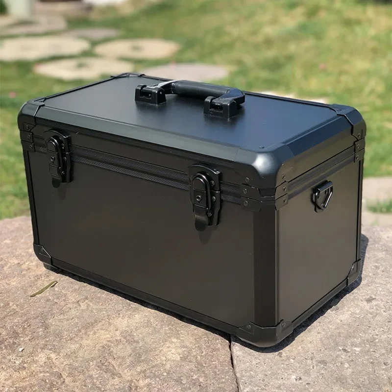Valise de rangement en aluminium, grand étui rigide, boîte de rangement d'outils, boîte à outils multifonctionnelle, étanche, sûre et Portable pour mécanicien de voiture