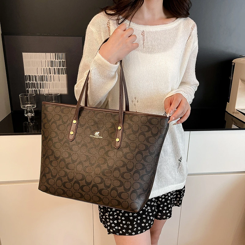 sac à main en cuir pour femmes, élégant, classique, sac à bandoulière de luxe avec fermeture éclair, avec logo de lettre de styliste