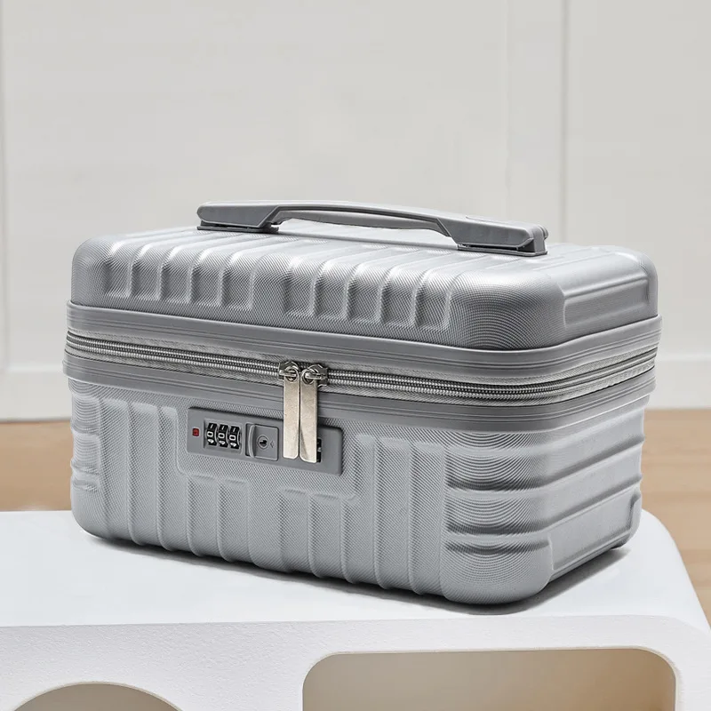 mini valise de voyage de 14 pouces, boîte à cosmétiques rétro légère, organisateur de bagages à main portables, étui de maquillage, petite boîte à mot de passe