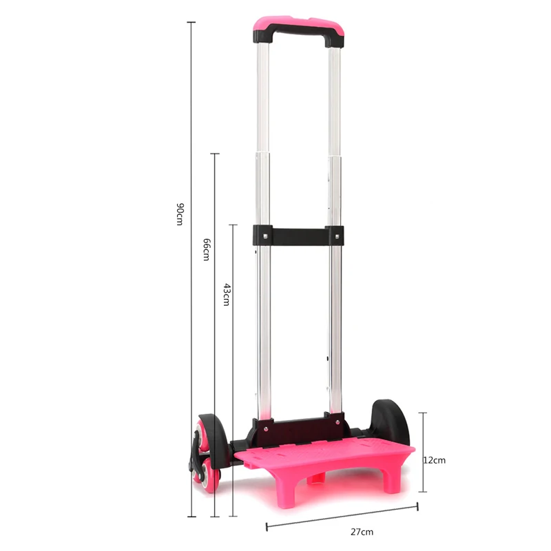 sac à dos à roulettes pour enfants, 2/6 roues, tige extensible, chariot pour enfants, sacs d'école, sac à bagages