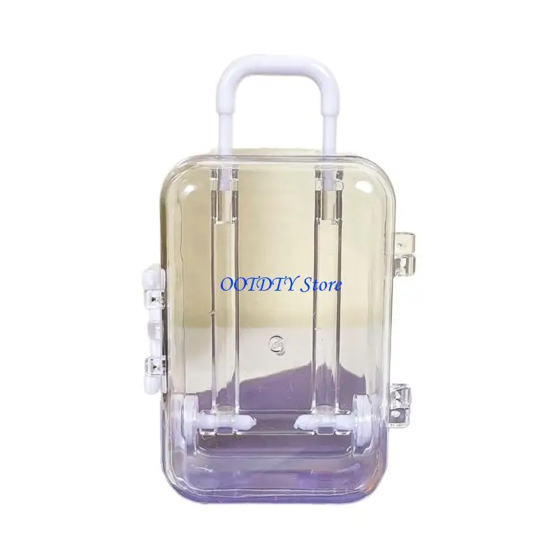 367a mini suitcase for dolls miniature dollhouse decoration small bugage rangement box