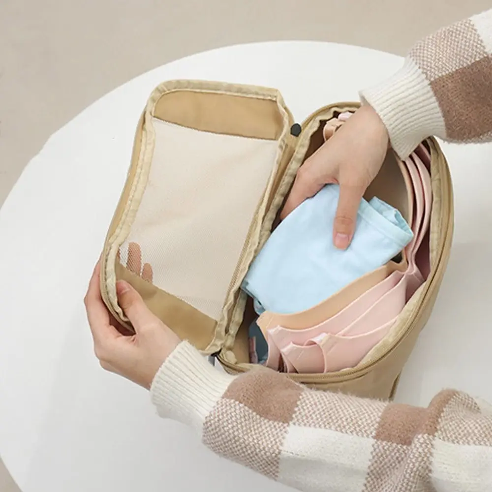 ensemble de sacs de rangement de voyage portables, valise à compression pliable, pochette transparente, organisateur d'emballage polyvalent 4/6 pièces