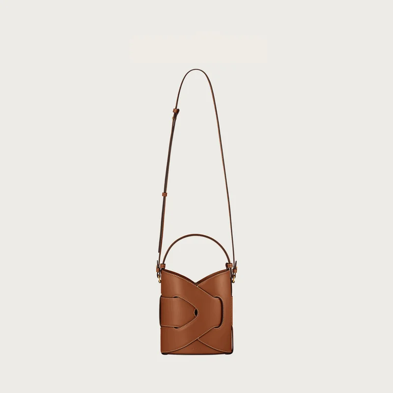 sac à bandoulière à main adapté aux pique niques, sac seau à bandoulière unique, sac à aisselles, version haut de gamme, tissage en cuir, nouvelle collection 2025
