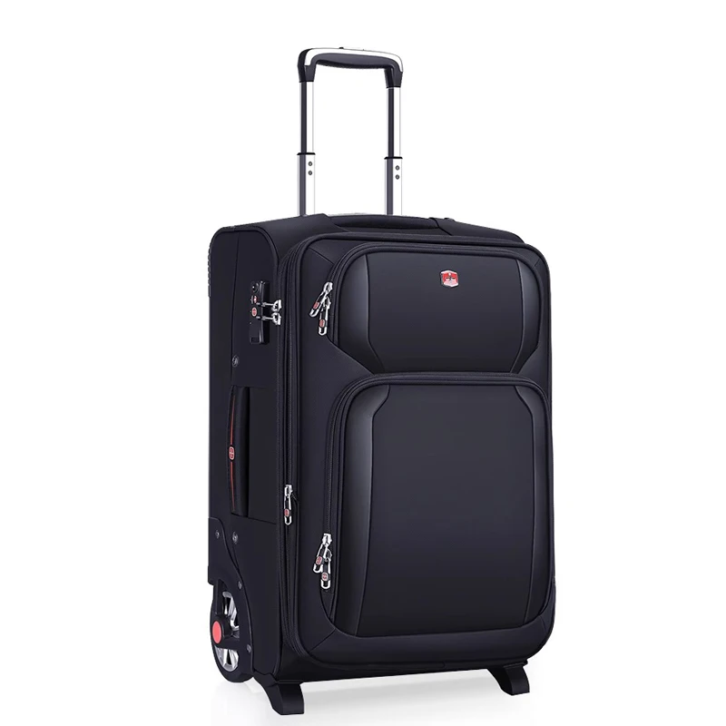 bagage oxford tissu 20 28 pouces trolley expansion capacité accrue 20% valise d'affaires grandes roues boîte d'embarquement sac de voyage