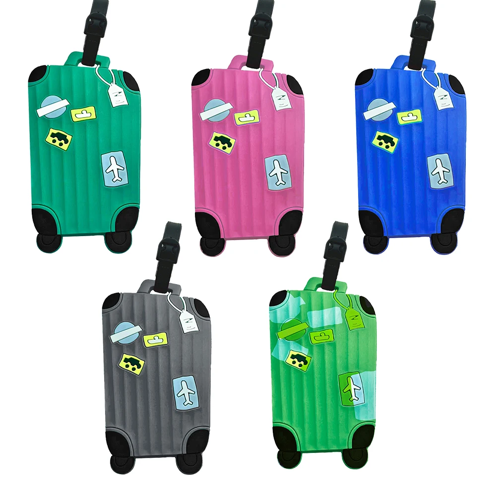 Étiquette de bagage anti-perte multifonctionnelle : durable, confidentialité - protégée, étanche et compatible avec les passages d'embarquement