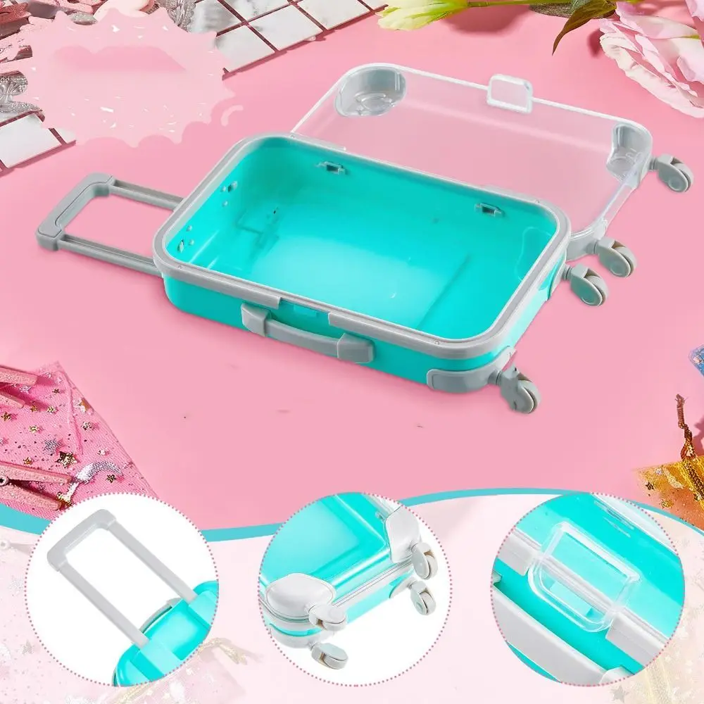 Mini valise Miniature, boîte à bonbons, boîtier de chariot de Simulation, accessoires de rangement, boîtes d'emballage de faux cils portables