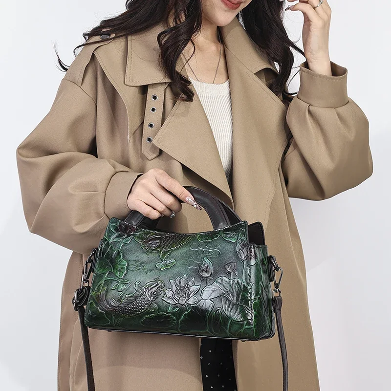sac à main rétro poisson rouge pour femme, sac à bandoulière alertes onale, sac à main de bureau, créateur de luxe, one initiated, haute qualité, nouveau