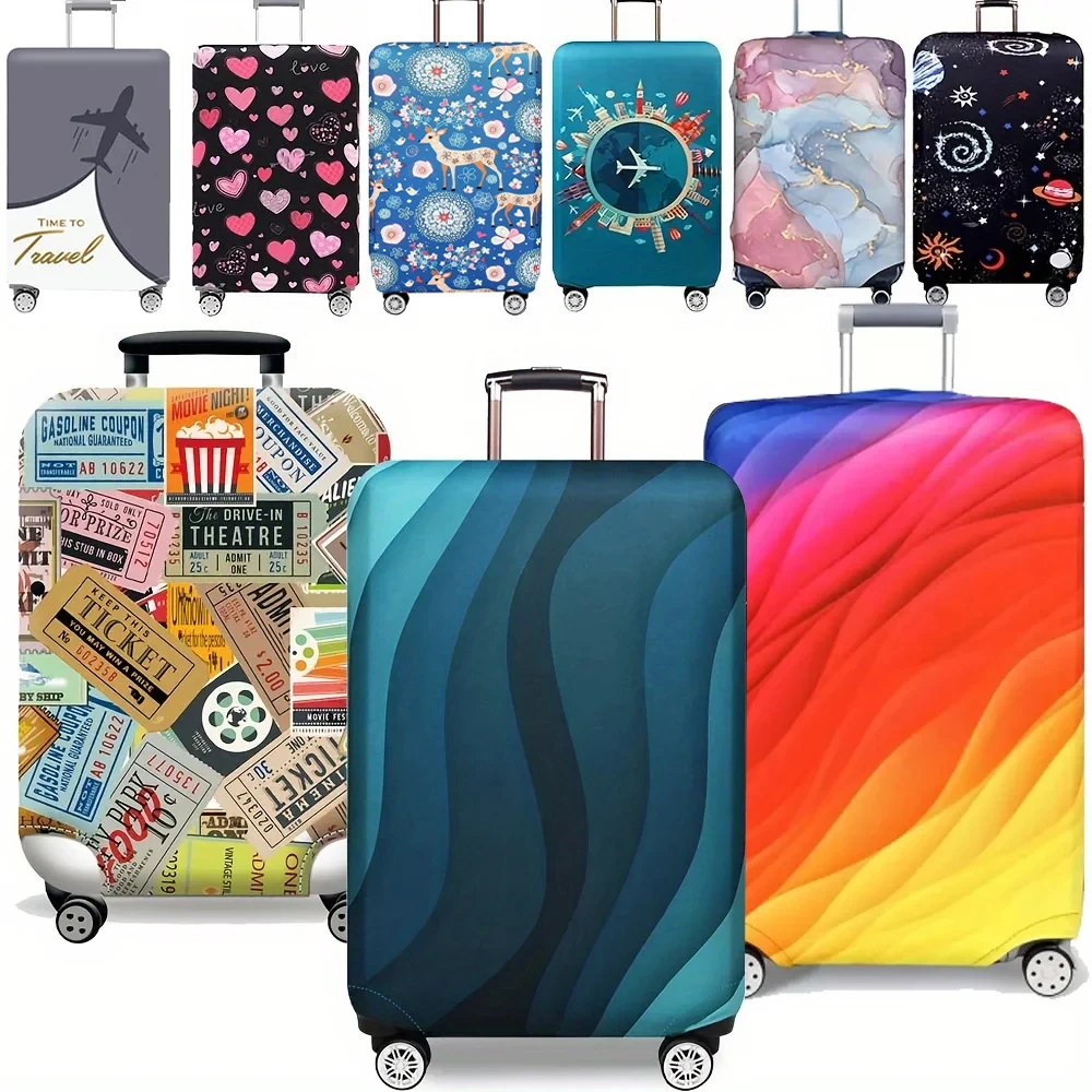 Juste de bagage de voyage pour l'extérieur, housses anti-poussière, étuis de protection de bagages, accessoires de voyage de vacances, 18 à 32 pouces