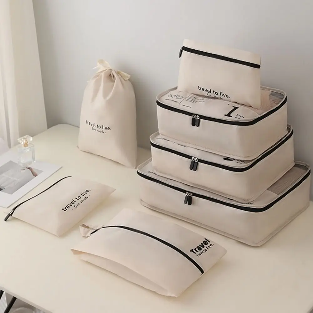 sac de cubes d'emballage à compression de voyage étanche, résistant à l'usure, gain de place, valise, organisateur de vêtements, durable et épais