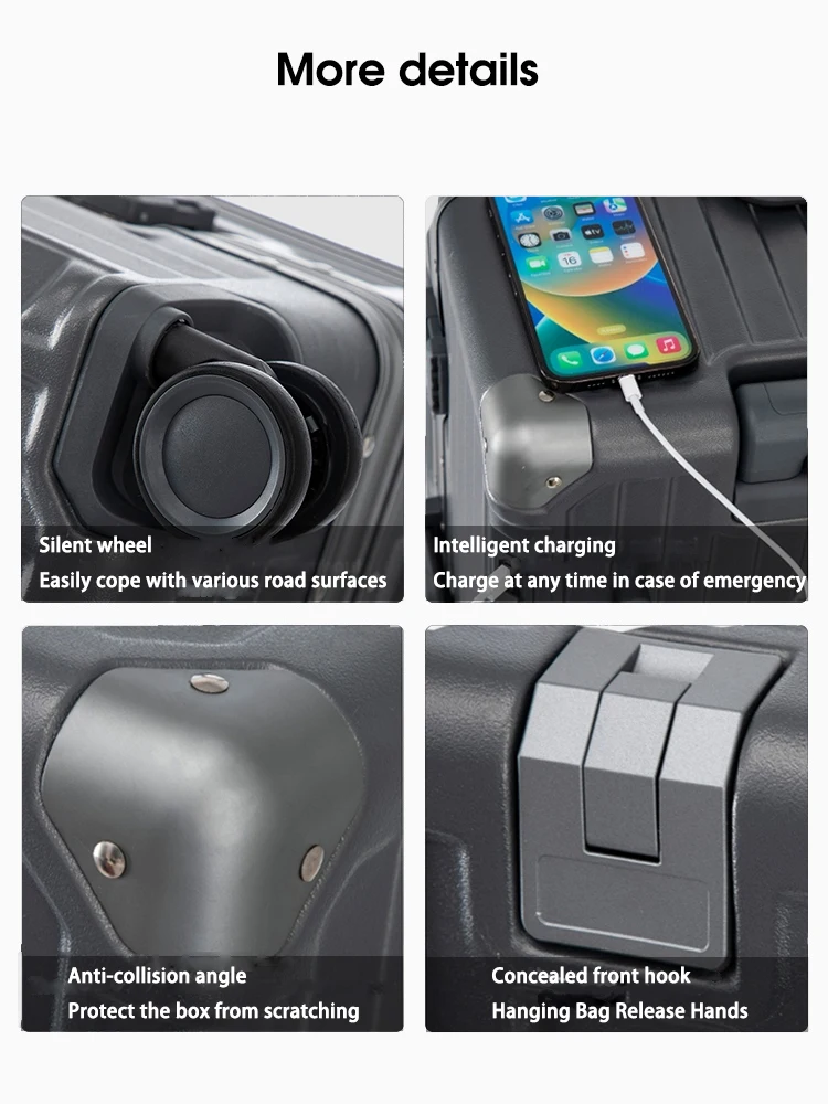 valise à main porte bagages coque rigide valise de voyage roulante avec roues spinner 20 24 26 28 30 pouces bagages