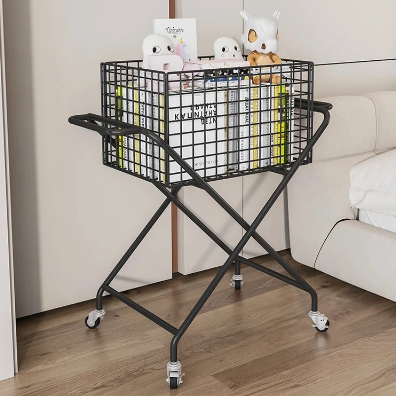 Chariot de rangement de jouets roulants pour enfants, chariot de rangement Mobile, sac de livre pour la maison, support de collation et bac à jouets en peluche pour enfants