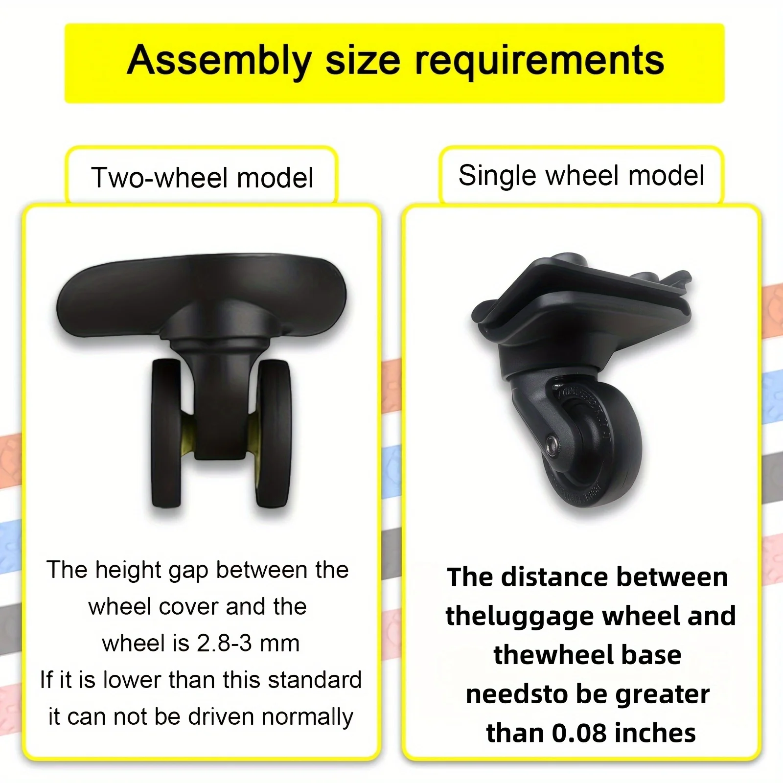 protecteur de roue de bagage en silicone de style sportif, 4 pièces, housse en caoutchouc antidérapante, réduisant le bruit et durable pour valises