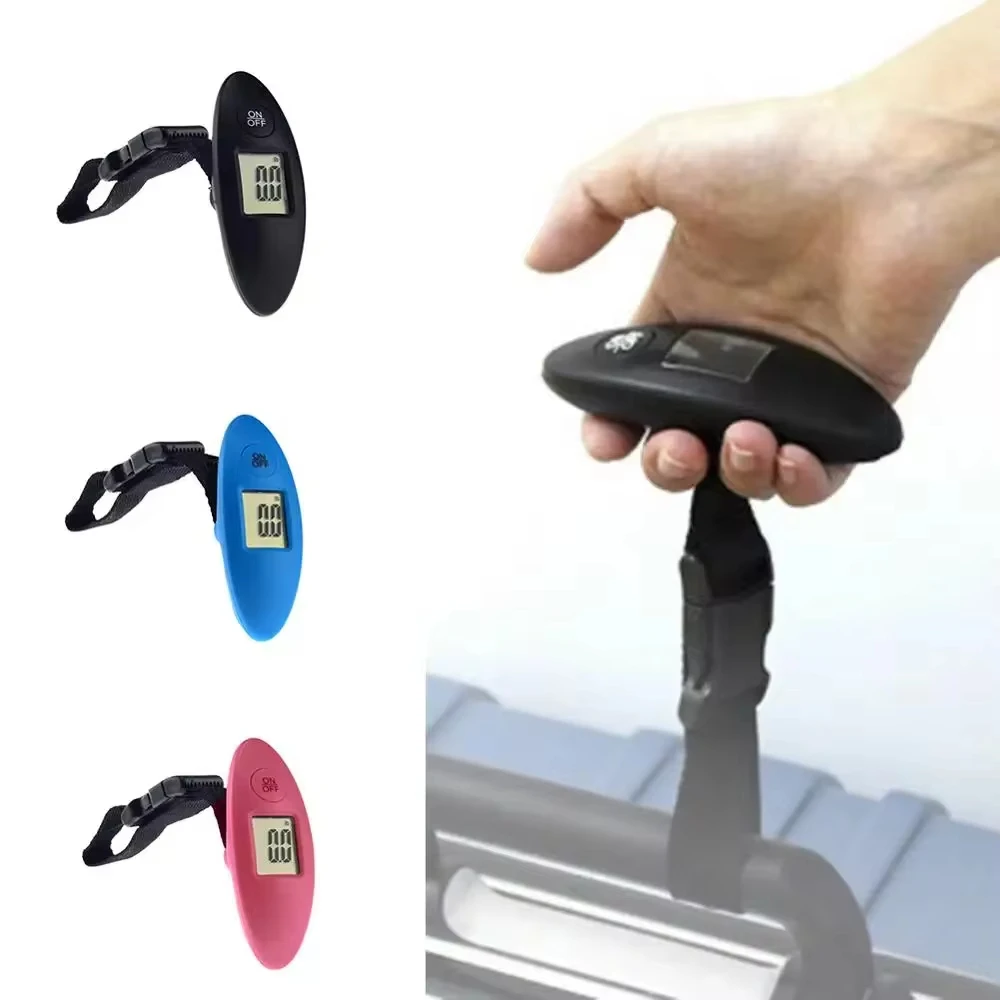 mini balance à bagages électronique numérique lcd 40kg/100g, valise portable, sac de voyage à poignée, pesage d'hameçon suspendu