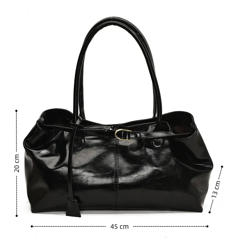 sac à main hobo en cuir pu, sac à bandoulière ample rétro à poignée supérieure, grands sacs de travail pour femmes, travail, shopping, voyage