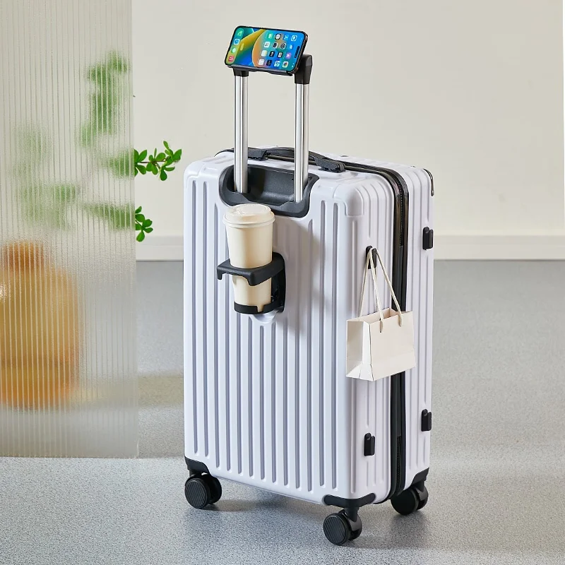 sac à bagages de voyage moyen de grande capacité, sac roulant de 20 à 26 pouces avec porte gobelet et support de téléphone pour un voyage facile à transporter