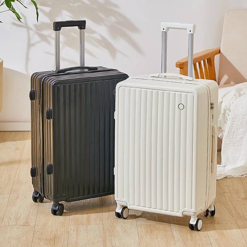 valise à roulettes 20/24/28 pouces, bagage à poignée de voyage avec roues universelles pour hommes et femmes, légère et de grande capacité