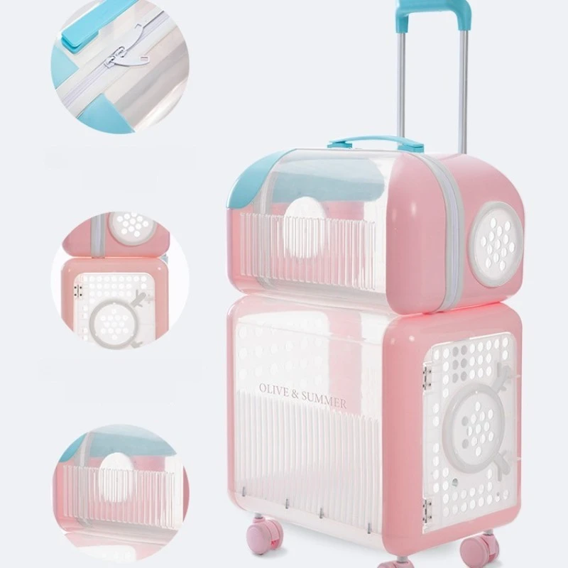 sac portable pour chat, vaisseau spatial respirant en plein air, valise double pour chat, bagages, transports de voyage pour animaux de compagnie, équipement de transport pour petits animaux
