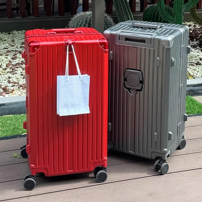 valise multifonction cadre en aluminium grande capacité pc valises voyage 20/24/30/36 pouces valise à bagages surdimensionnée cabine de voyage