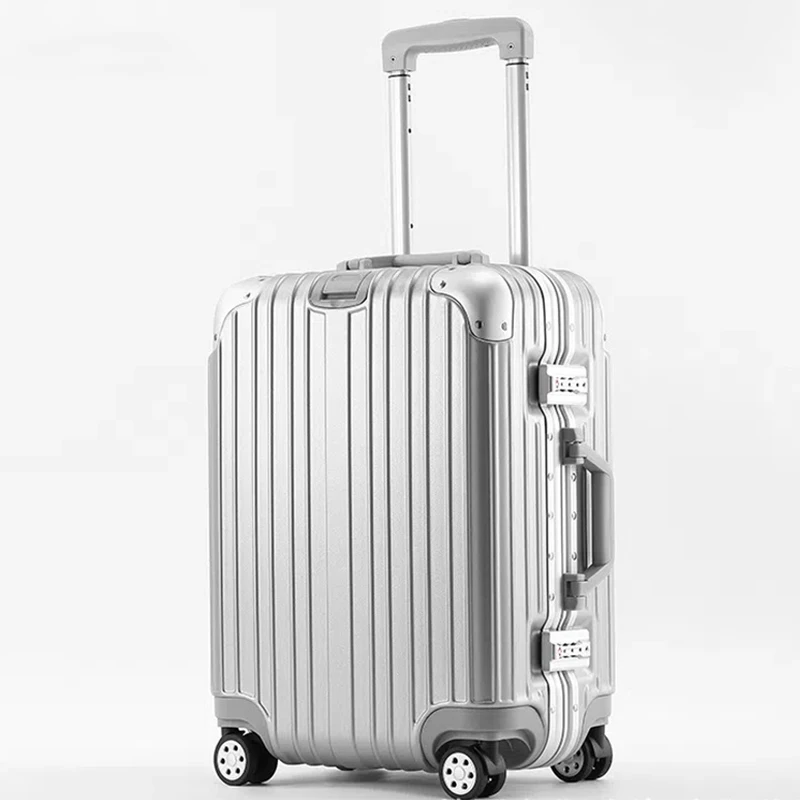 valise de 29 pouces avec cadre en aluminium épais, bagage de voyage, valise de 20/24 pouces, cabine de voyage, boîtier de chariot avec mot de passe en métal