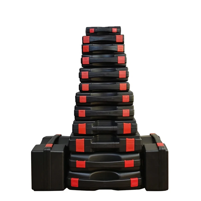 valise boîte à outils professionnelle avec éponge, boîte à outils complète, mallette à outils portable en plastique, équipement de sécurité, mallette à instruments