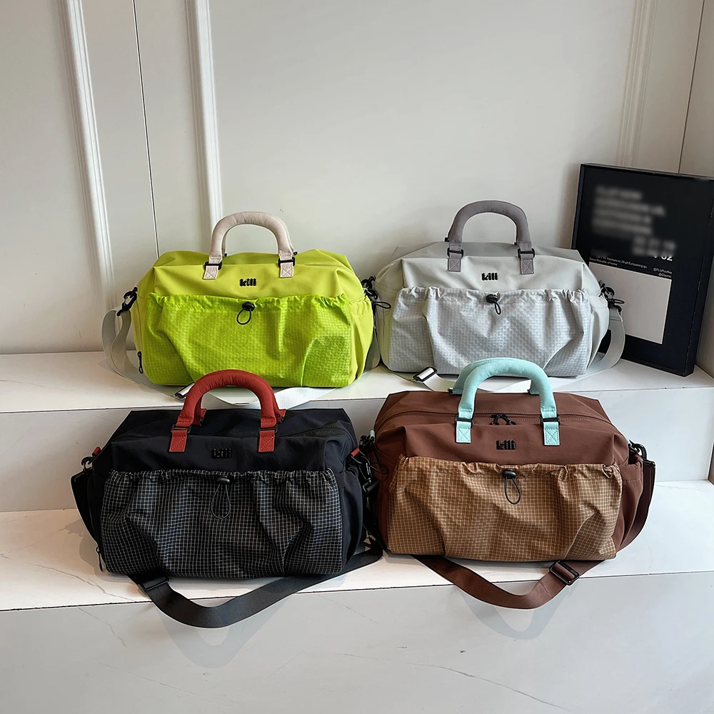 sac de voyage de grande capacité, sac d'embarquement léger pour courtes distances, séparation sèche et humide, sac de fitness à bandoulière, sac à bagages