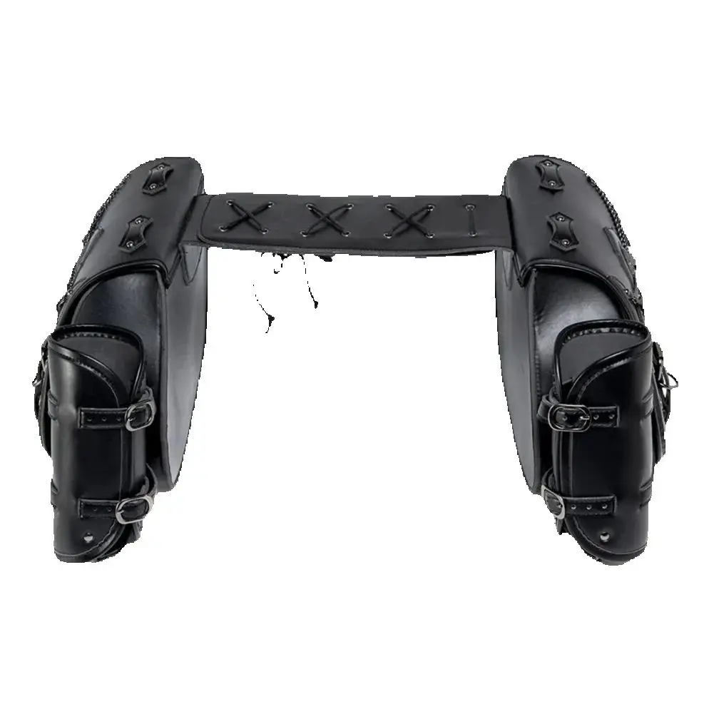 pour handa hsuzuki yamaha bmw moto sacs de selle pochette mallette de rangement côté bagages réservoir valise étanche en cuir pu