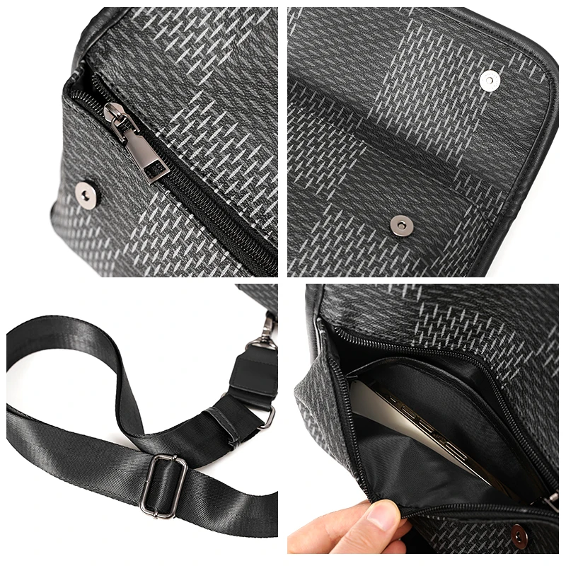 homme de luxe enveloppe pochette sac à main décontracté épaule sacs à bandoulière cool rue garçons haute qualité cartables marque de mode bolsas