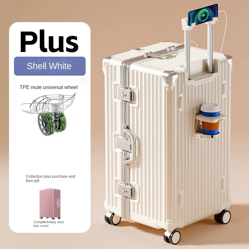 valise de grande capacité, 28/30/32 pouces, bain respirant, cadre Épais durable, valise trolley