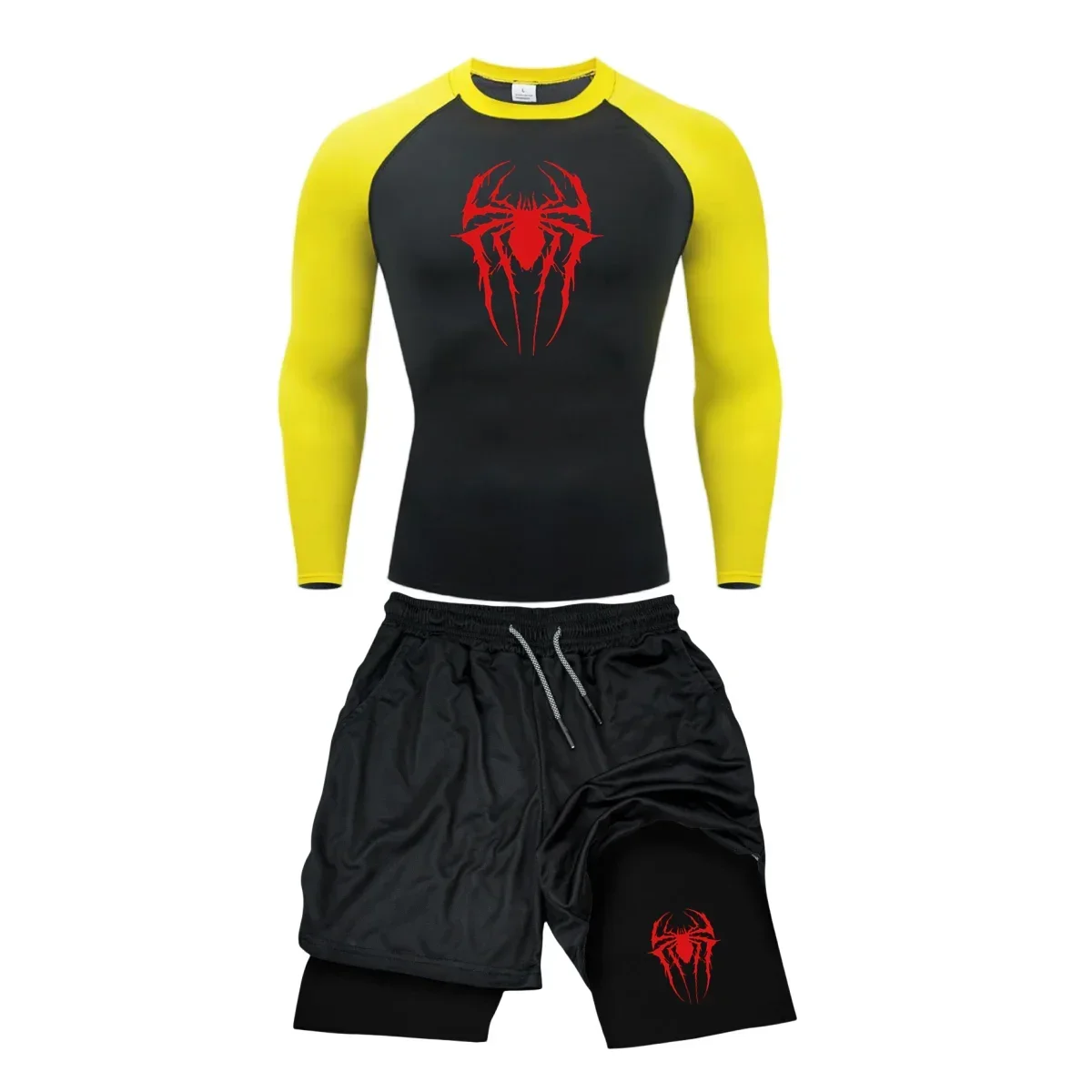 combinaison de compression hommes t shirts + pantalons fitness boxe muay thai shorts vêtements hommes rashguard jiu jitsu ensembles de gymnastique maillots bjj boxeo