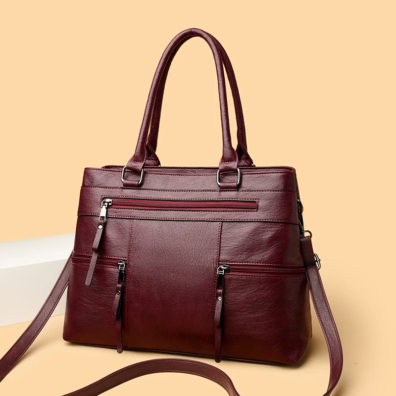 sac à main femme sac à main vintage avec bandoulière amovible fermeture éclair, sac de travail et de voyage durable