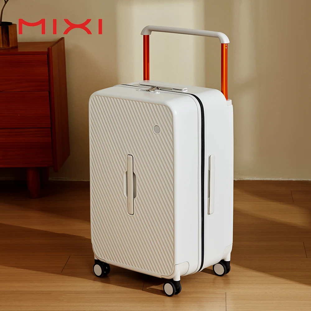 mixi valise de voyage à poignée large de grande capacité 26 pouces vérifié dans les roues rigides bagages pc m9276dh