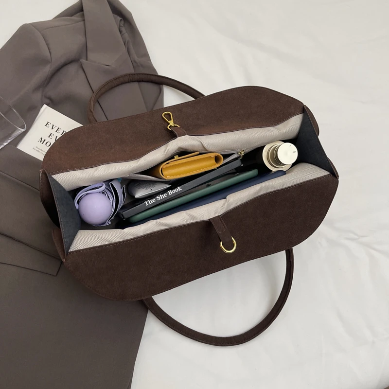 sac à main femme sacs marques luxes porte documents d'affaires style sacs à bandoulière pour femmes doux faux daim grande capacité shopper fourre tout 2025 derniers sacs à main de créateur de luxe