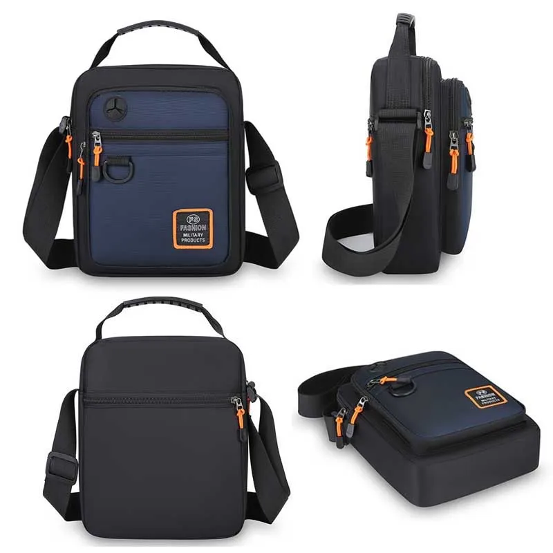petit sac à main décontracté en nylon pour hommes, sac à bandoulière élégant pour hommes, compact et léger, sac à main messager tendance