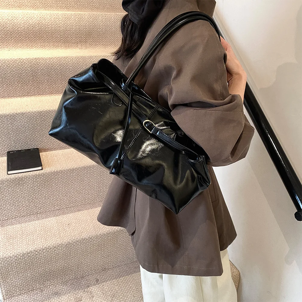 Sac à main Hobo en cuir PU, sac à bandoulière ample rétro à poignée supérieure, grands sacs de travail pour femmes, travail, Shopping, voyage