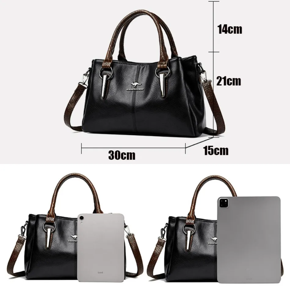 sacs à main de luxe en cuir souple pour femmes, à bandoulière, de styliste, élégants, fourre tout de grande capacité, 2024