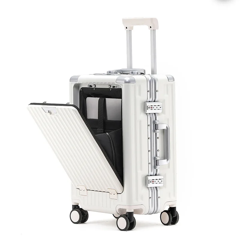 valise de voyage d'affaires multifonctionnelle valise à roulettes à cadre en aluminium de 26 pouces valise de voyage cabine de 20 pouces