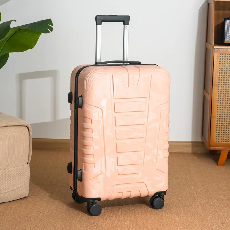 valise à bagages camouflage 20/24/28 pouces avec poignée de voyage et roues universelles pour hommes et femmes avec une grande taille