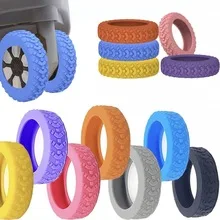 8 pièces valises de voyage housse de Protection de roue anti-dérapant résistant à l'usure Silicone silencieux protecteur pour bagage à main roulette